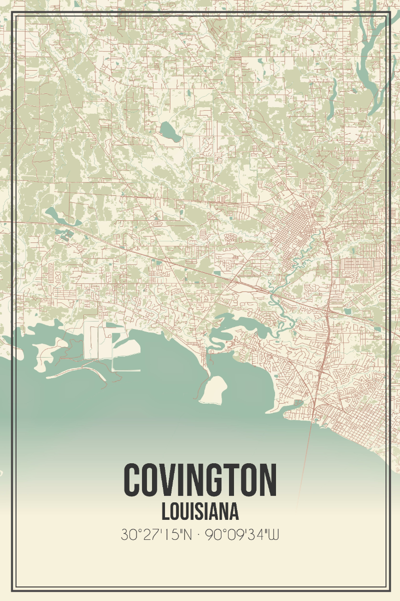Map of Covington LA