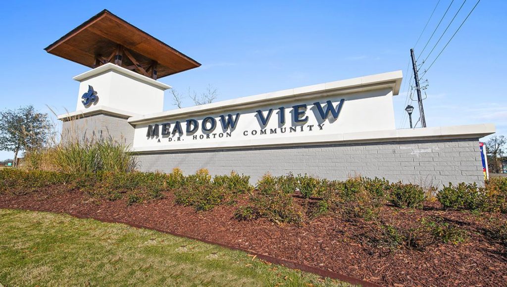Meadow View Subdivision sign