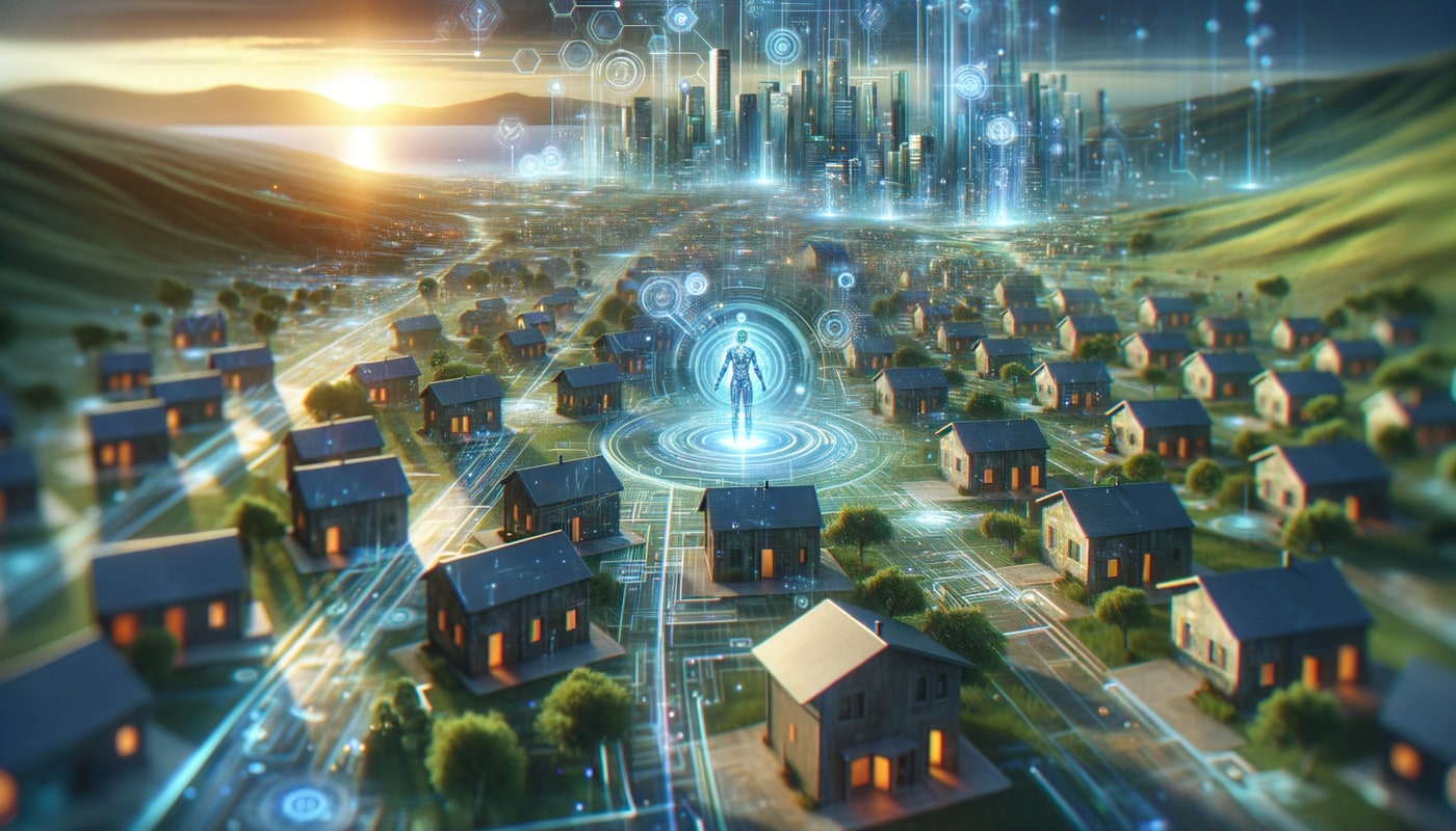 Photorealistic contextual image for: AI in Real Estate: Optimizing Sales and Lowering Seller Costs