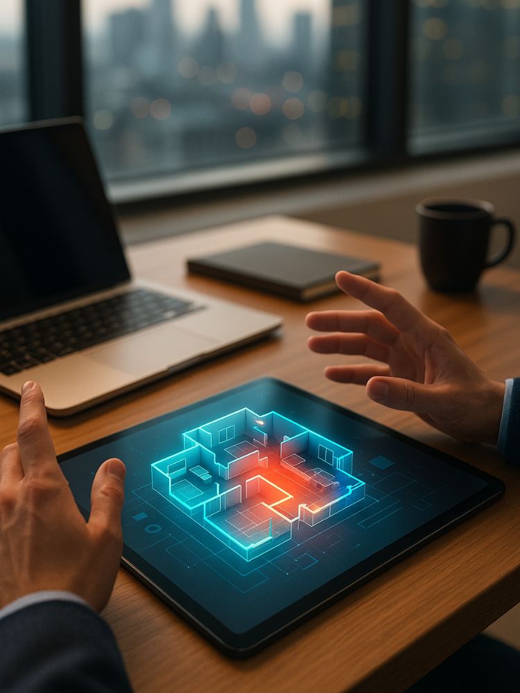 real estate tech in office