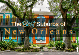 Colorful neighborhood in one of the best suburbs of New Orleans