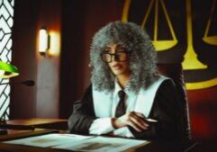 Judge's gavel rests on a set of house keys on a polished wooden desk, symbolizing the new legal risks in real estate trans...