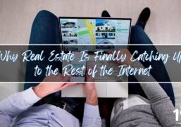 Modern home seller reviewing digital real estate tools, symbolizing the shift toward tech-driven full-service solutions like the 1% commission model.